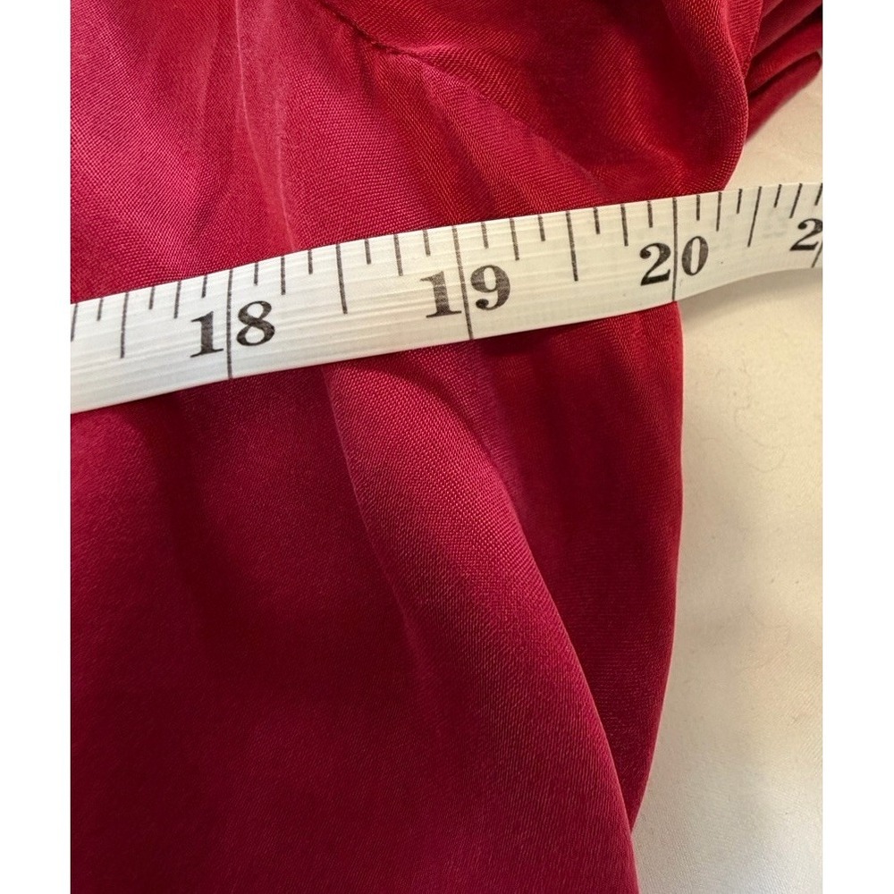 House of Harlow 1960 x Revolve Silky Red Boho Bell Sleeve Wrap Dress Large - Picture 13 of 16